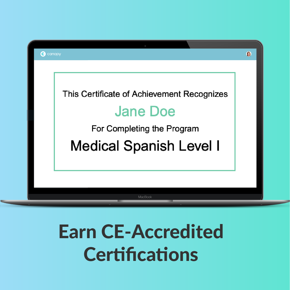 CanopyLearn Medical Spanish Course For Institutions